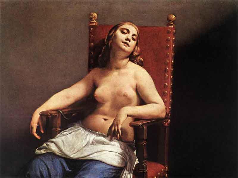 Guido Cagnacci La morte di Cleopatra Germany oil painting art